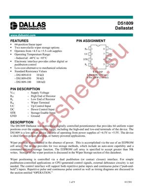 DS1809U-100/T&R datasheet  